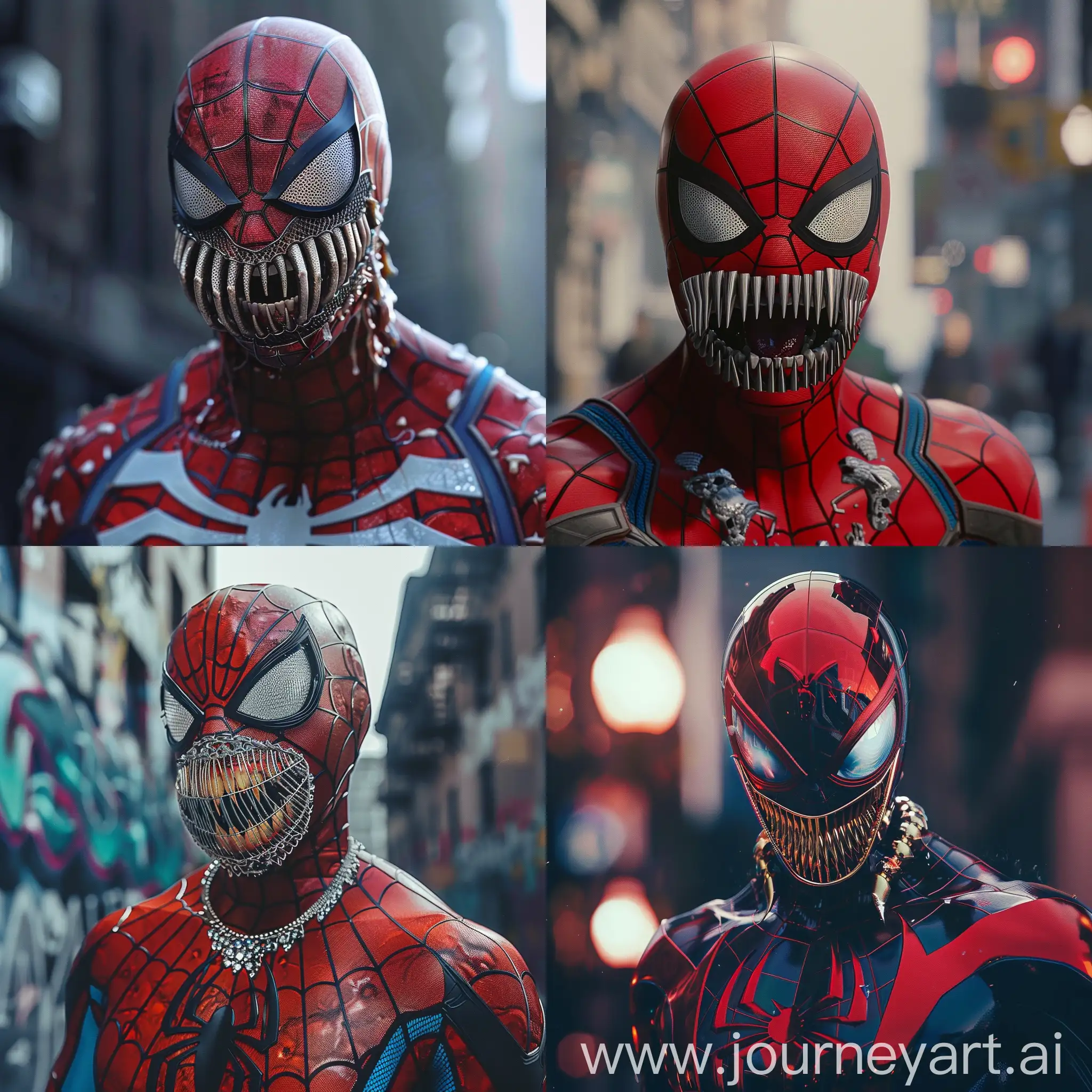 spider man with grills