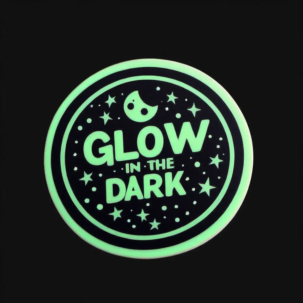 Vibrant GlowintheDark Sticker Collage