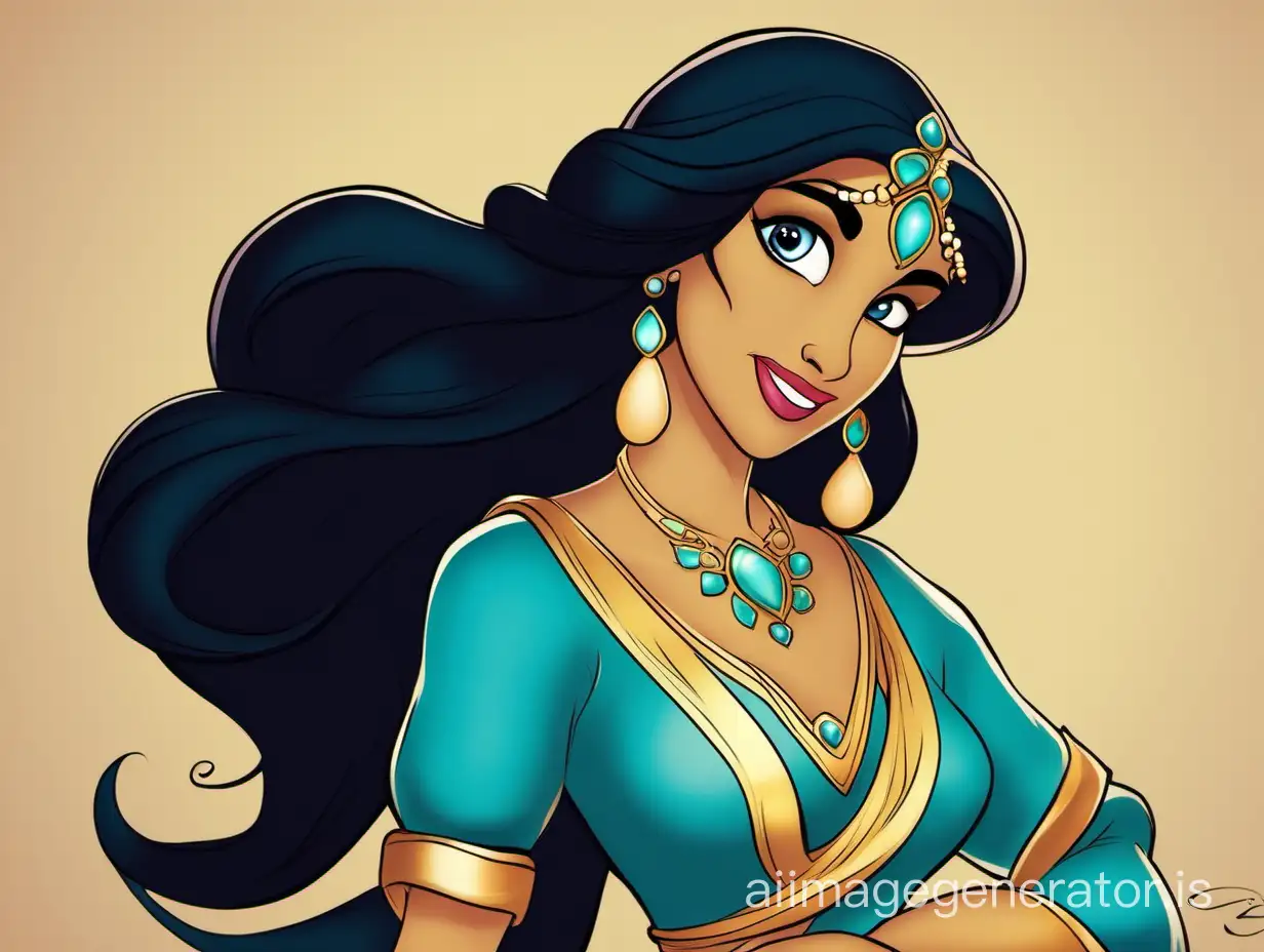 Princess-Jasmine-Inspired-Artwork-Graceful-Princess-in-Helg-Artstyle