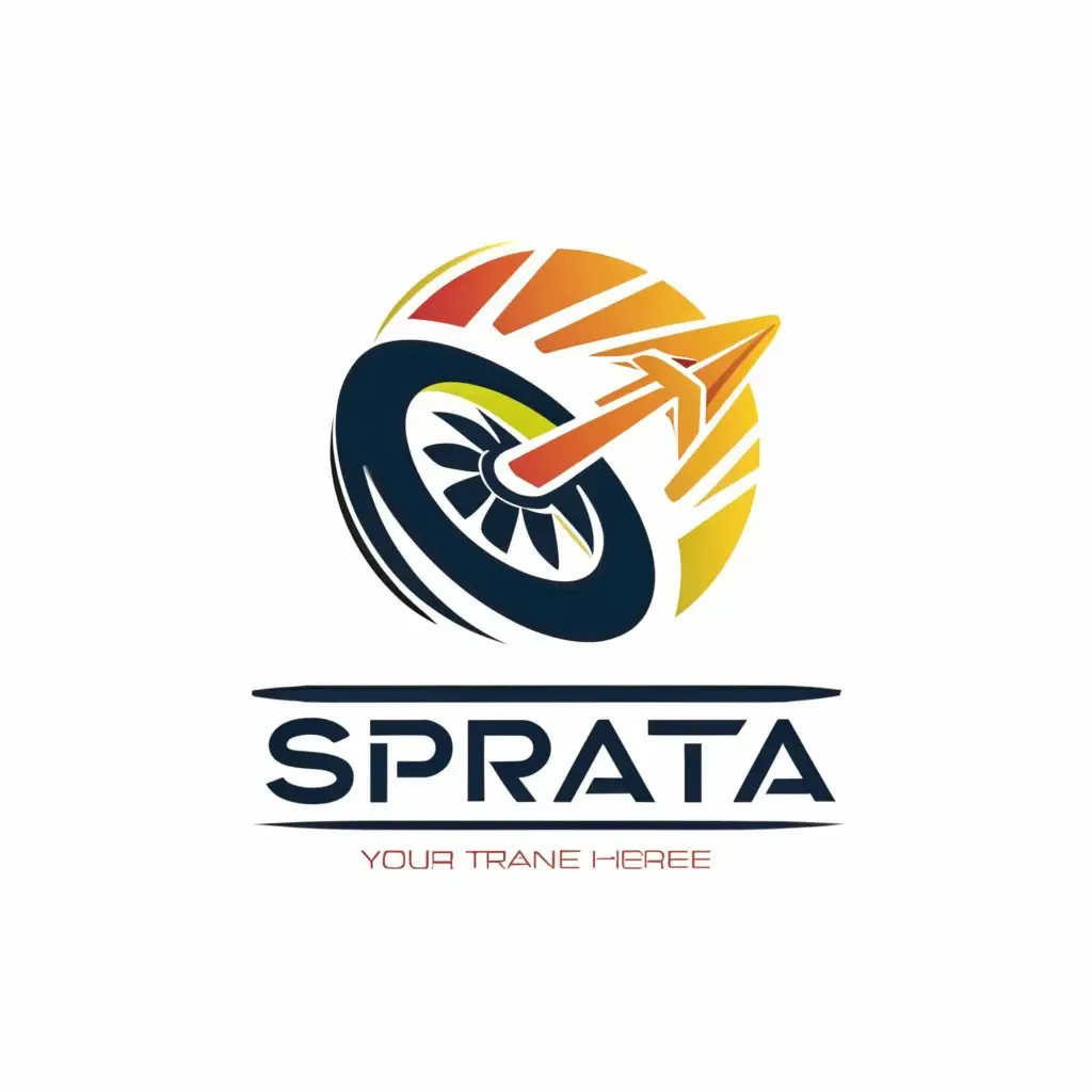 a logo design,with the text "sprata", main symbol:car major and travel minor make a logo,complex,be used in Automotive industry,clear background