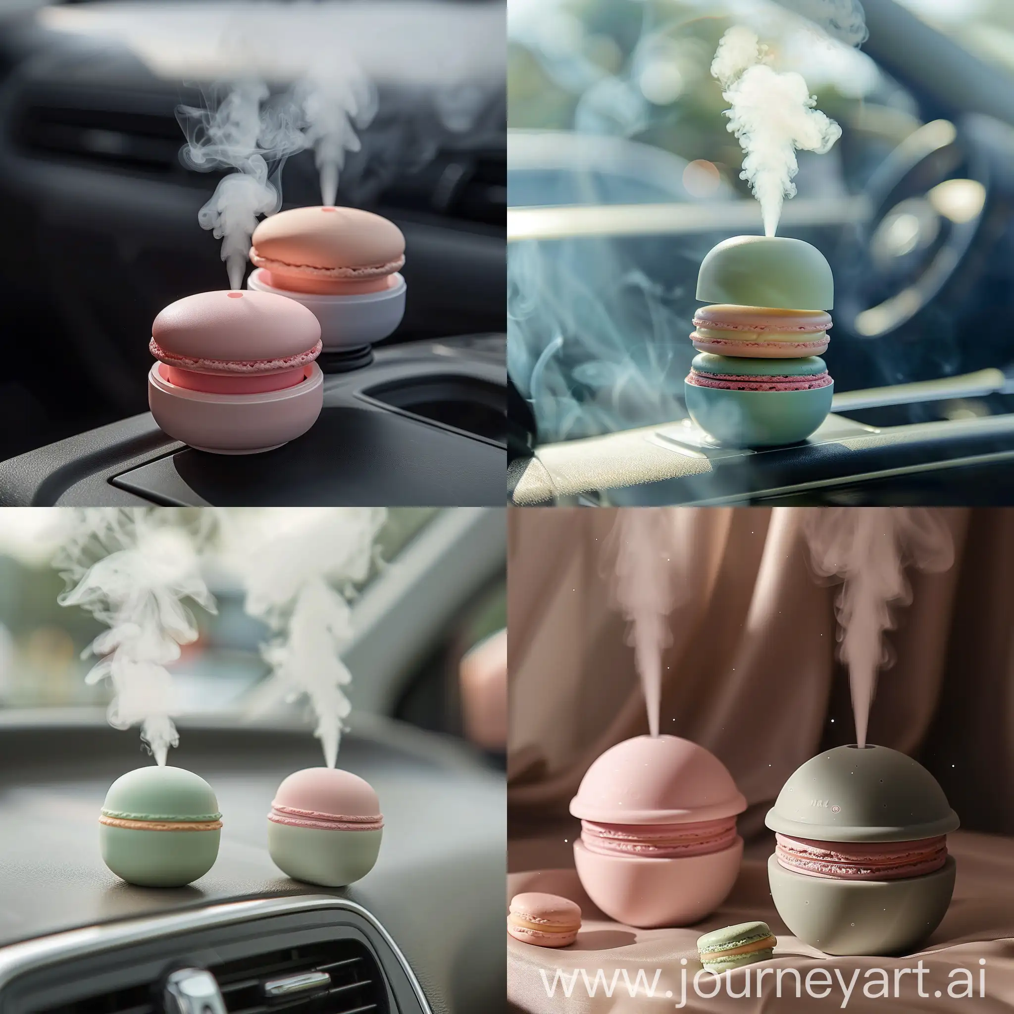 Elegant-Car-Aromatherapy-with-Macaron-Colors-and-Planetary-Design-Concept