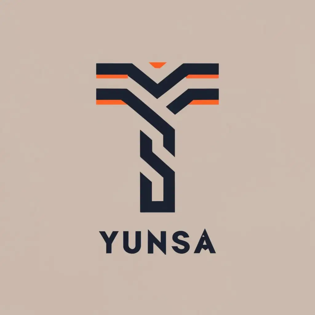 logo, 云萨, with the text "YUNSA", typography, be used in Automotive industry