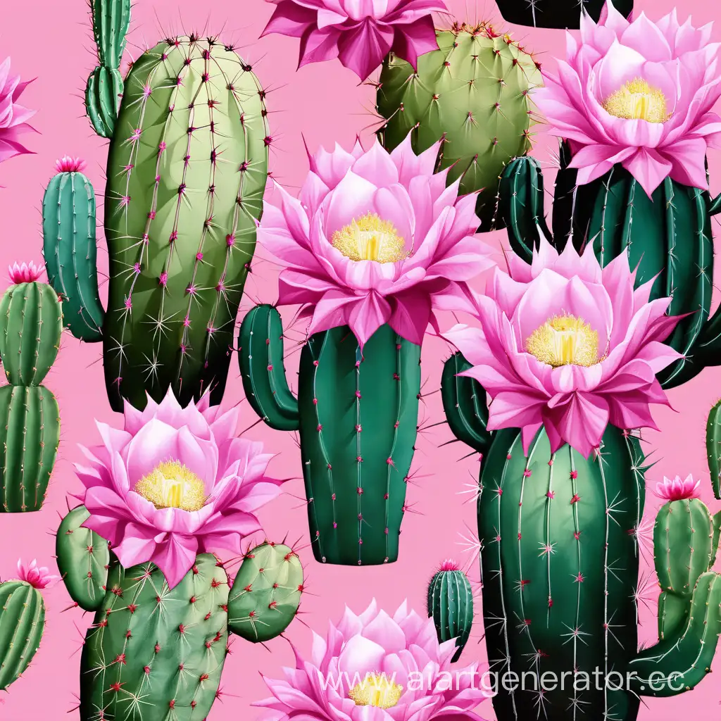 Vibrant-Pink-Cactus-Blooms-in-the-Desert