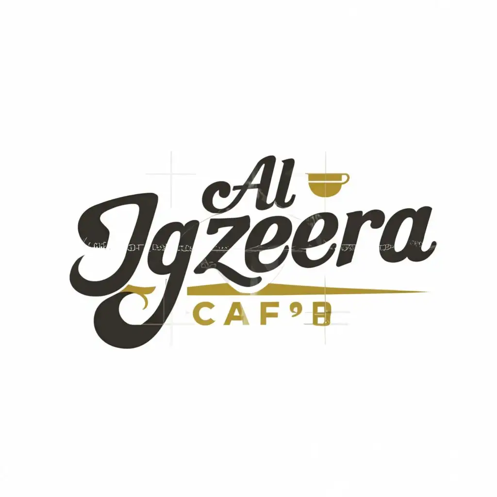 logo, Create a logo for a café, with the text "Al Jazeera", typography, be used in Restaurant industry