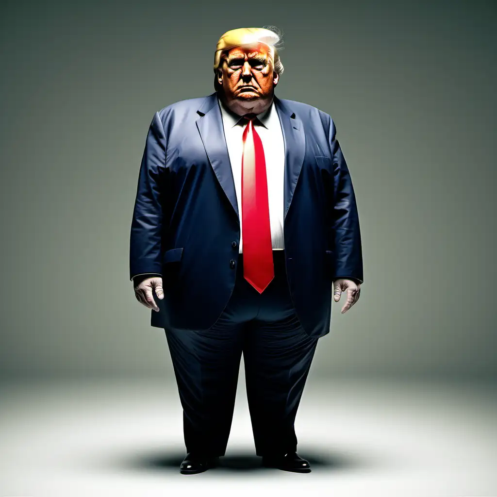 A really fat Donald trump