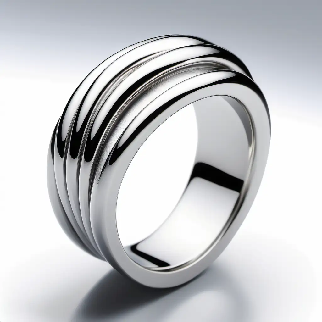Elegantly Designed Innovative Ring with Harmonious and Dynamic Curves