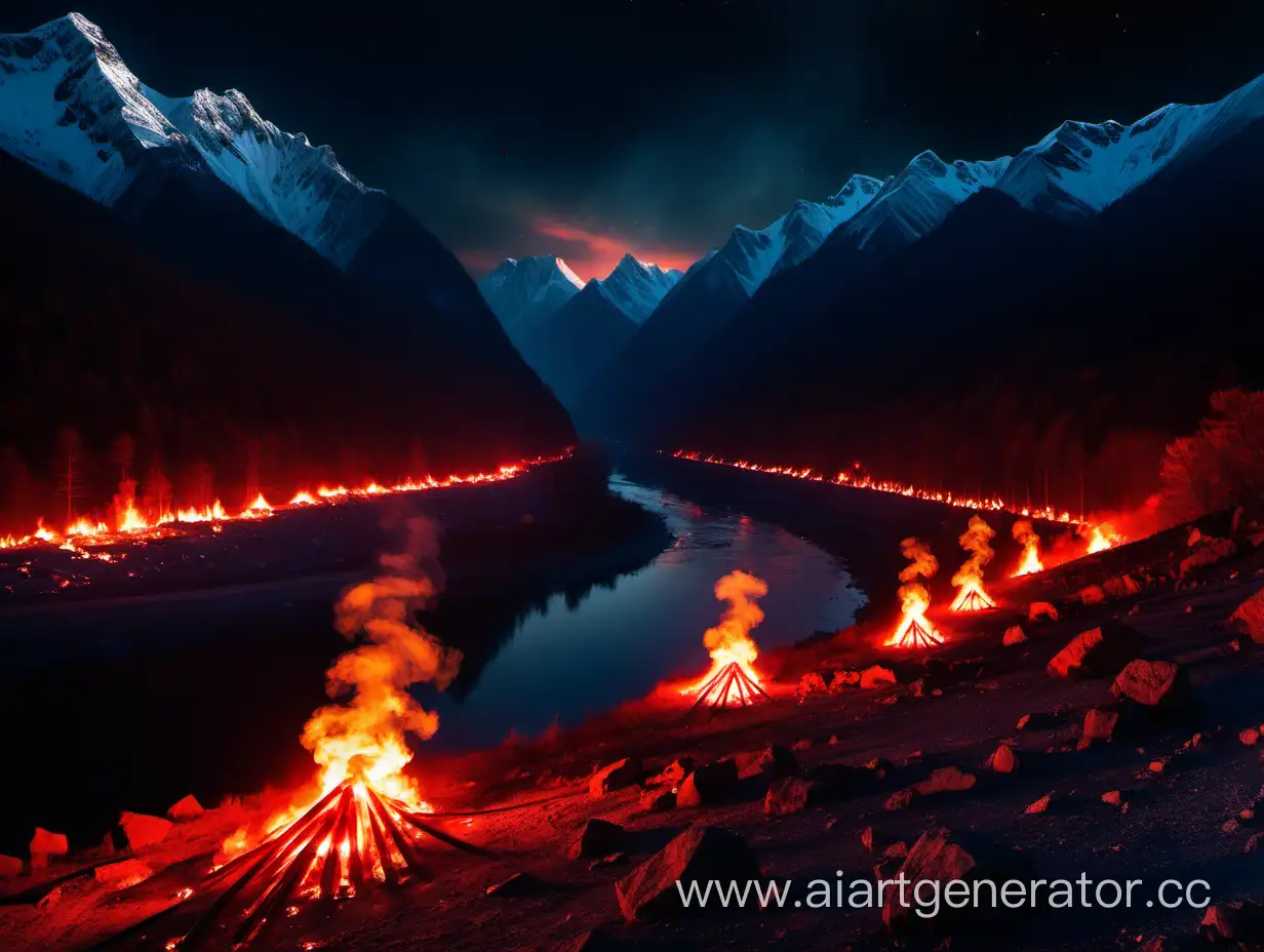 Mystical-Night-Scene-with-Mountains-Burning-Torches-and-a-Bloody-River-in-8K