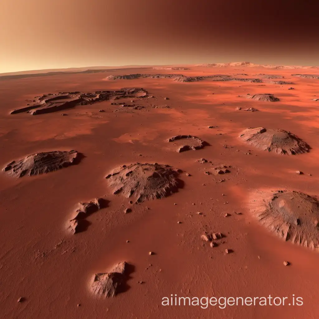 landscape of the planet Mars