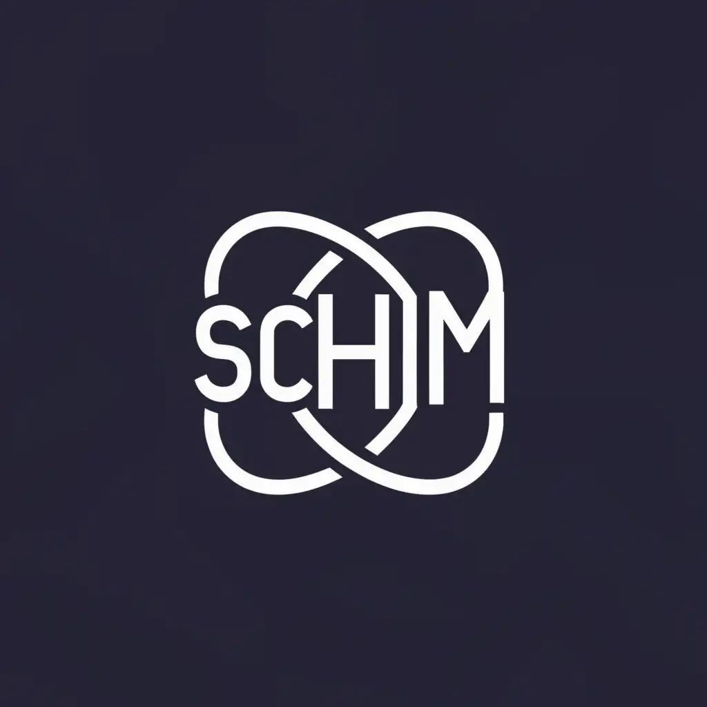 a logo design,with the text "SCHM", main symbol:knot,Minimalistic,clear background