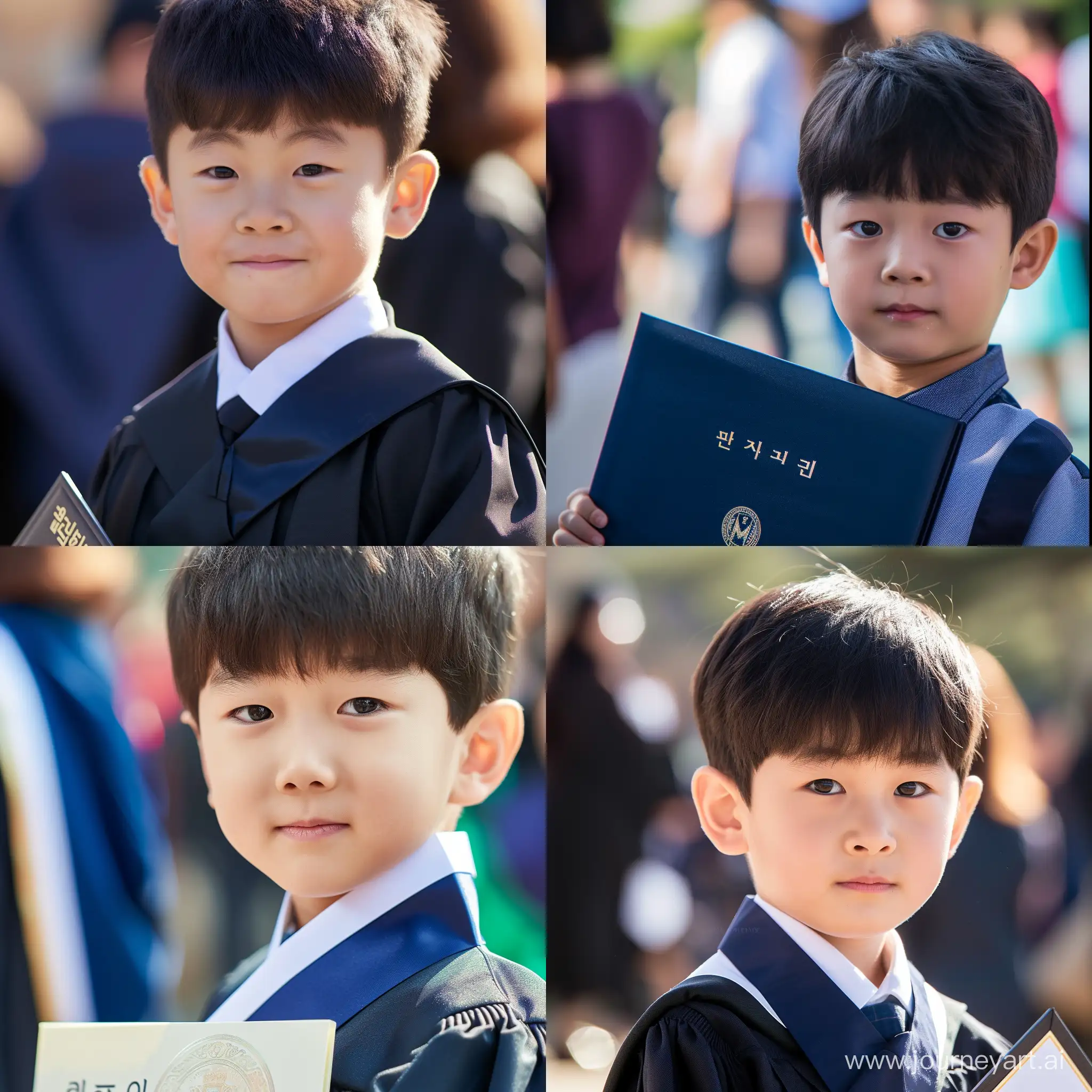Proud-Korean-Boy-Celebrating-Graduation-with-Diploma-in-Hand