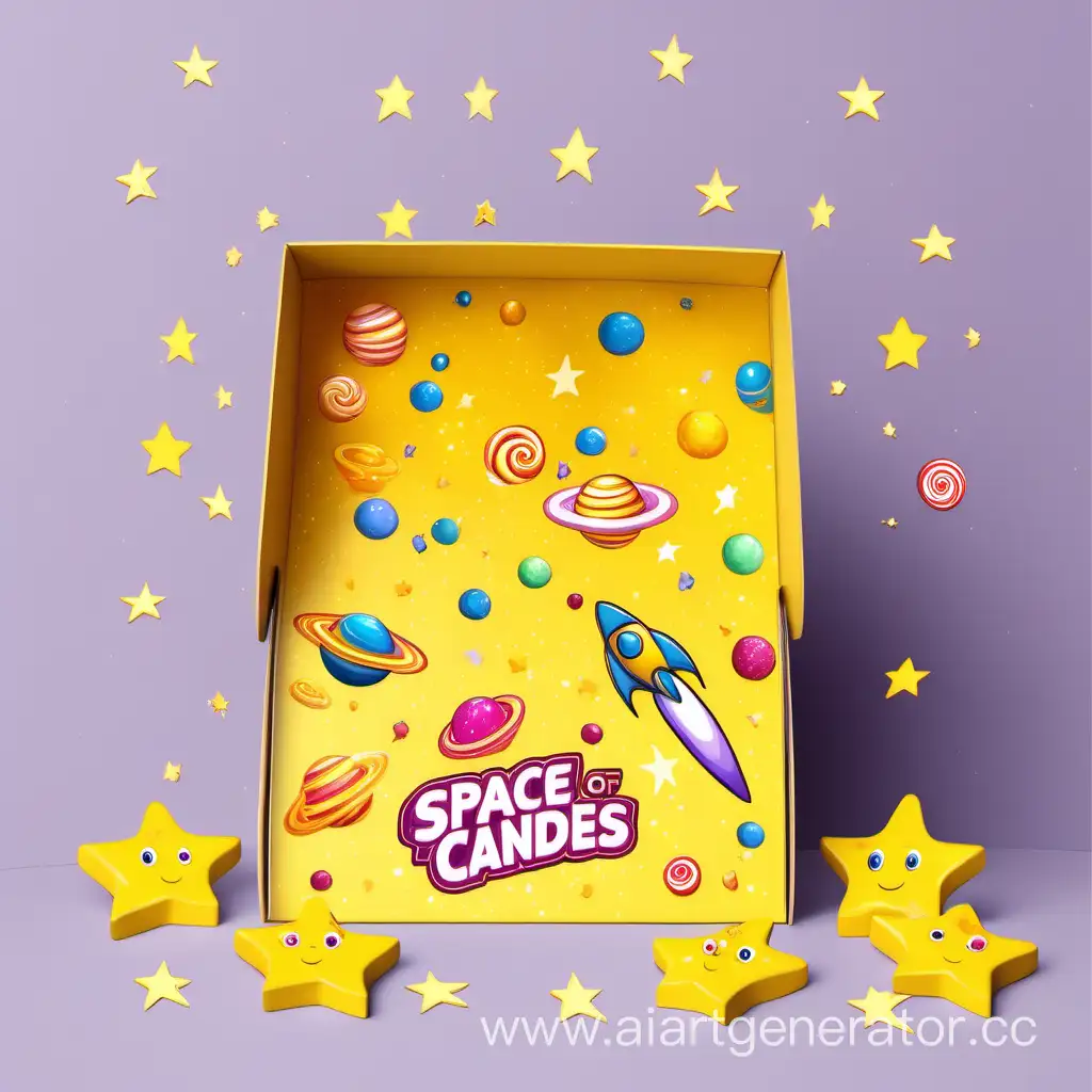 Spacethemed-Candy-Box-with-Spirals-and-Yellow-Stars