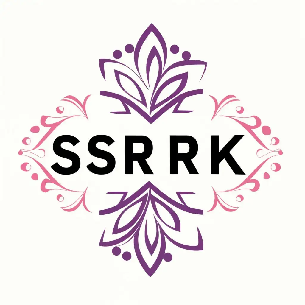 logo, Flower, with the text "SSRK", typography