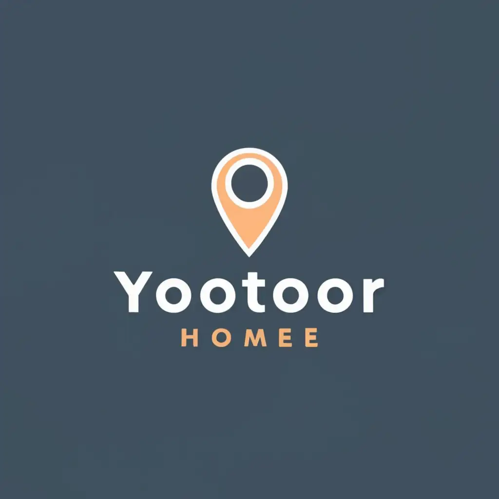 logo, home, location, with the text "yootoor", typography, be used in Real Estate industry