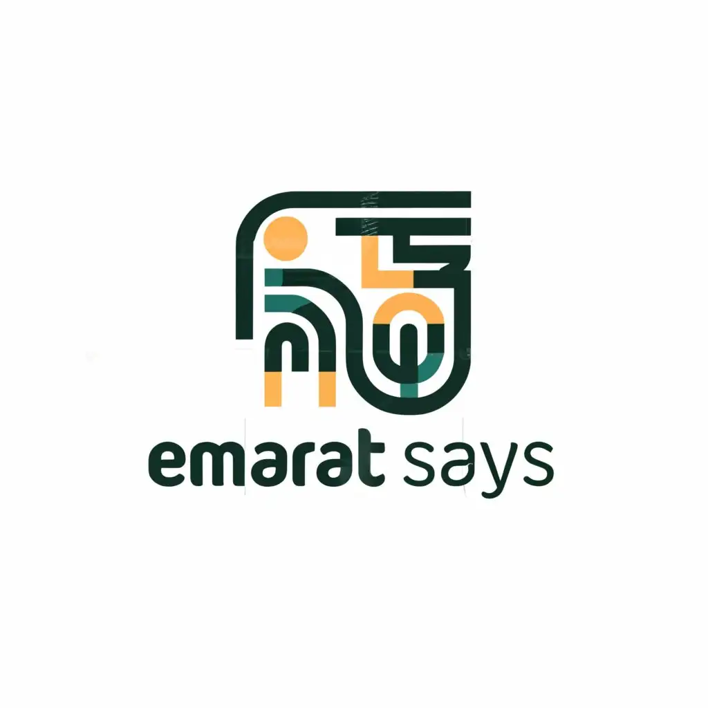 a logo design,with the text "Emarat Says", main symbol:saying,Moderate,clear background