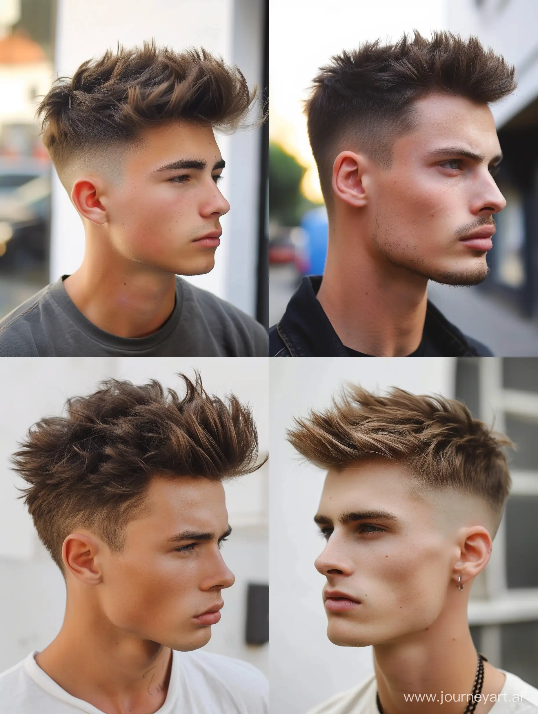 trendy faded haircut for men 2024