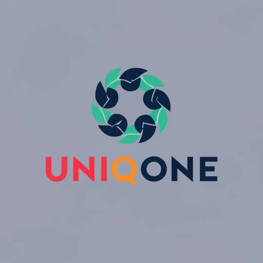 logo, Social respesentive, with the text "UniqOne", typography, be used in Education industry