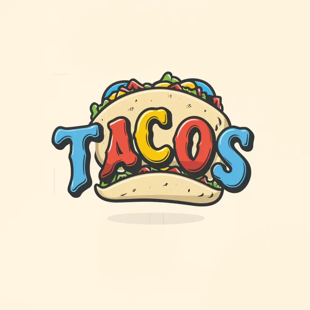 a logo design,with the text "tacos", main symbol:tacos,Moderate,be used in Restaurant industry,clear background