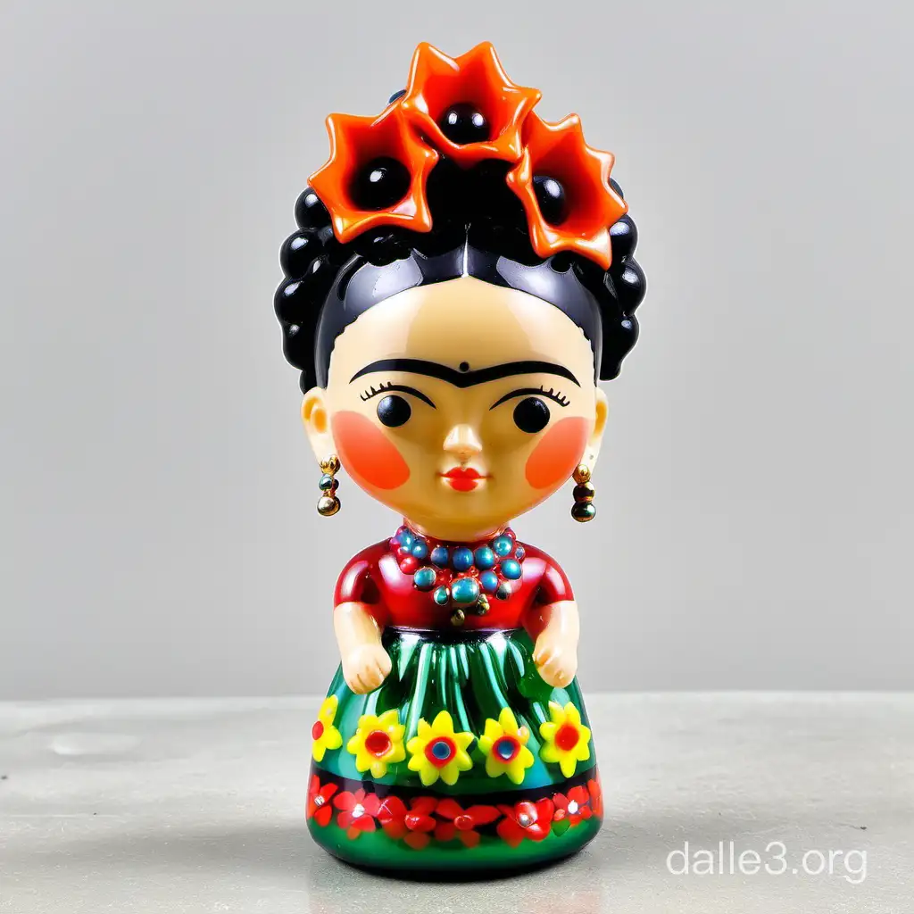 blown glass frida kalo bobble head 