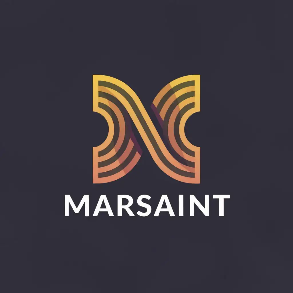 a logo design,with the text "marsaint", main symbol:letter M turning into a a letter s,complex,be used in Retail industry,clear background