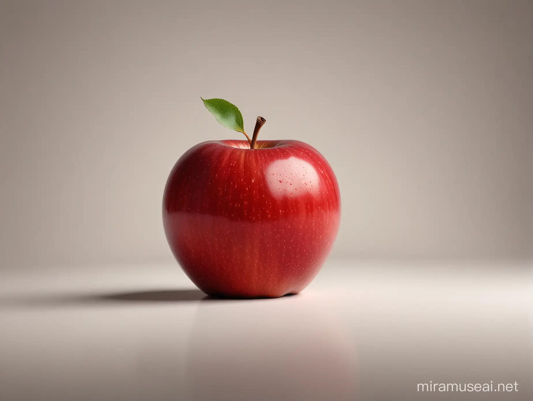 Flawless Red Apple Captivating Symbol of Natural Perfection