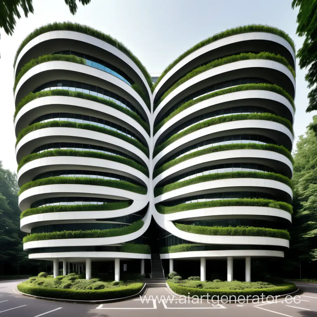 Abstract-Ovalshaped-Office-Building-with-Unique-Porch-Entrance-Surrounded-by-Nature