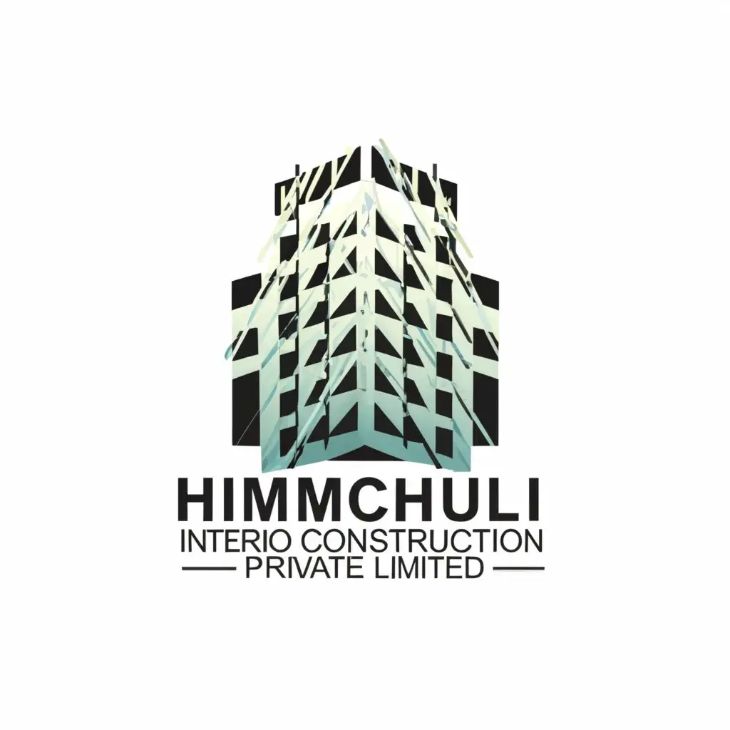 LOGO-Design-for-Himchuli-Interior-and-Construction-Structural-Imagery-and-Neutral-Tones-for-Industry-Clarity