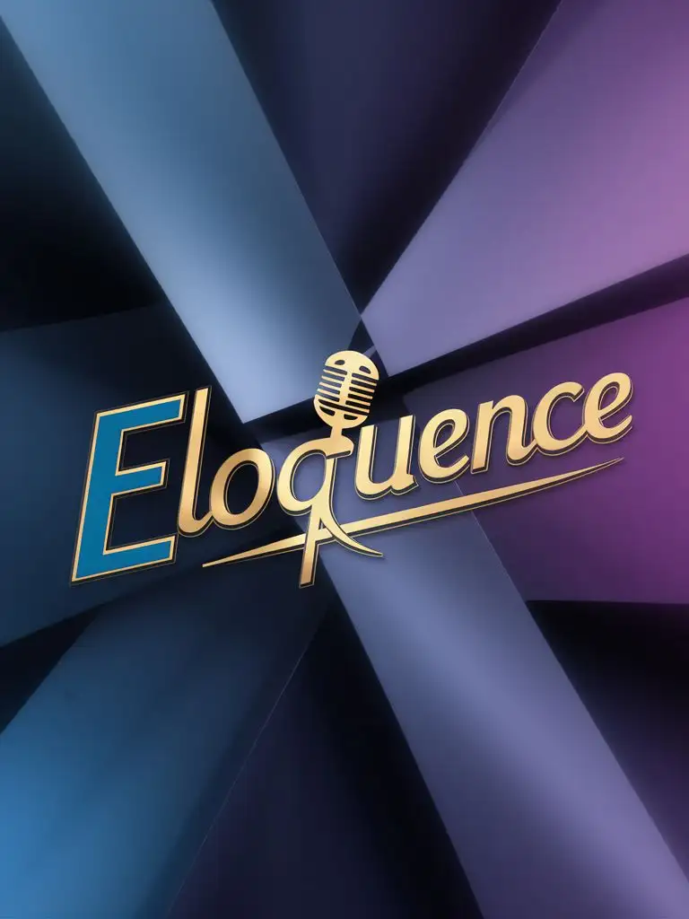 make a unique designed logo using word 'Eloquence'