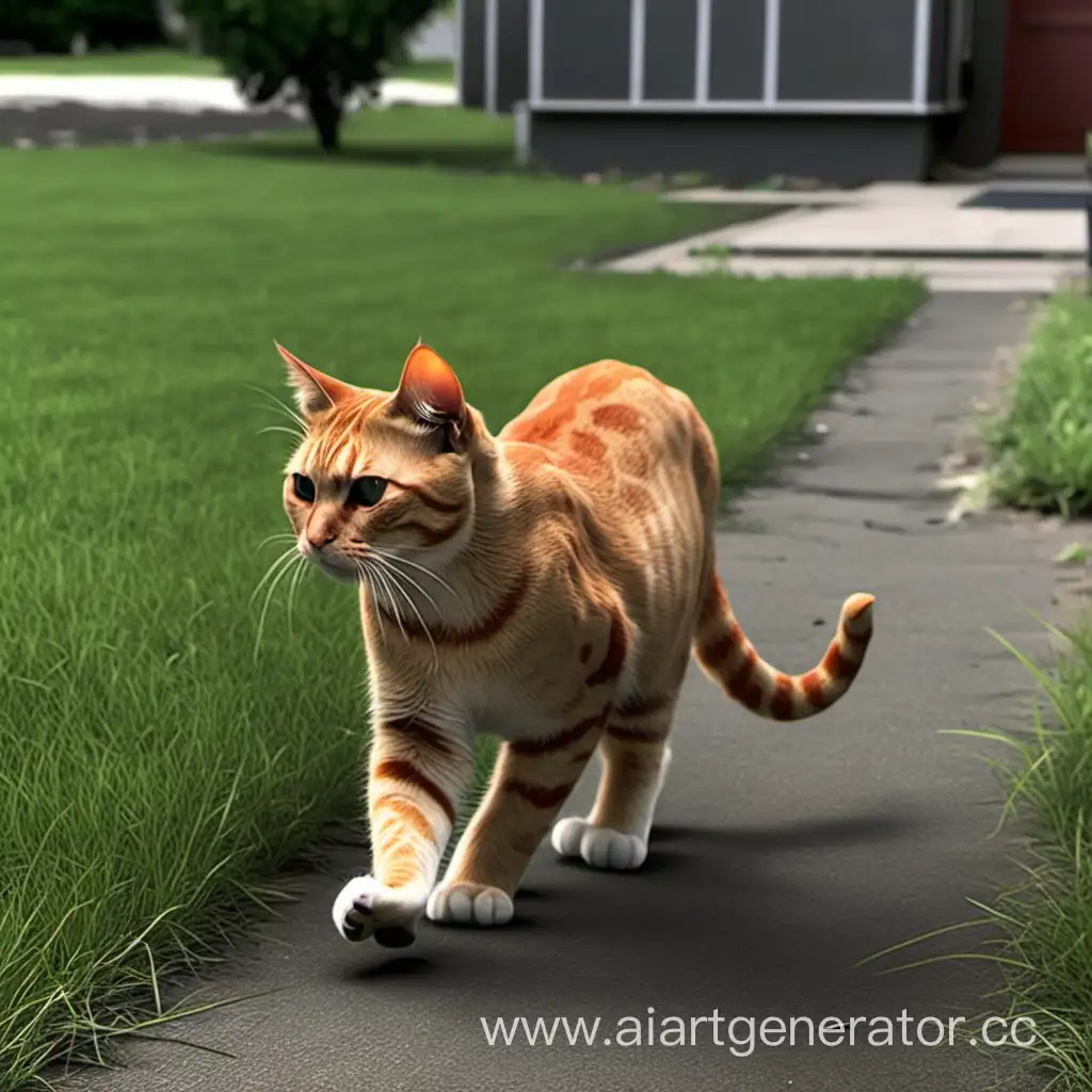 Majestic-Cat-Commands-Fear-in-the-Yard