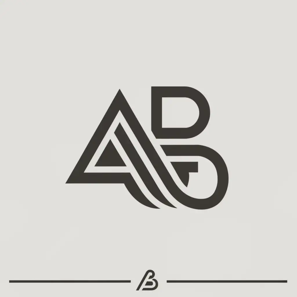 a logo design,with the text "abtraining", main symbol:the letter A and the letter B mixed, fine, elegant, black on white,Minimaliste,be used in Sport Fitness industry,clear background