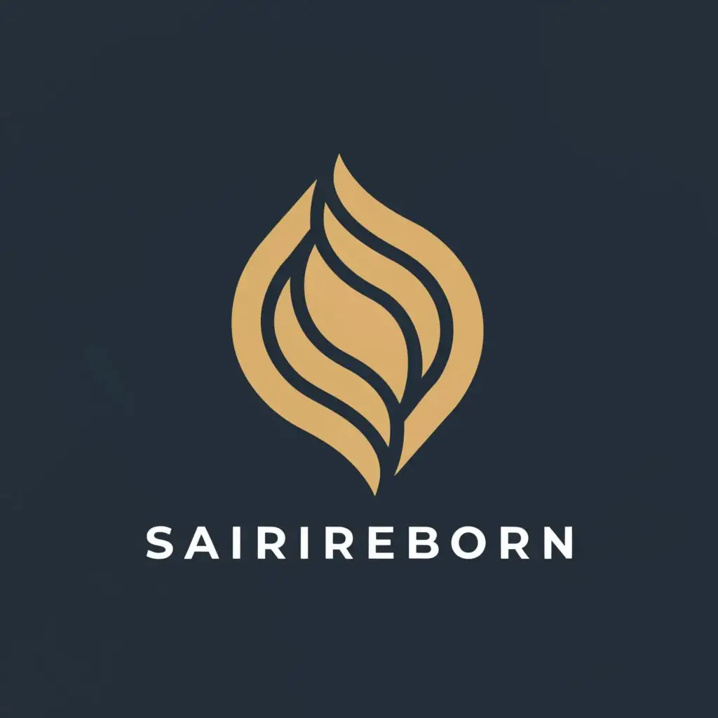 a logo design,with the text "SariReborn", main symbol:fashion,Minimalistic,clear background