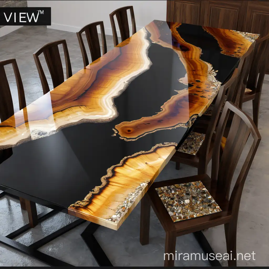 Spectacular Epoxy Tables Perfectly Rendered GraphicQuality Designs