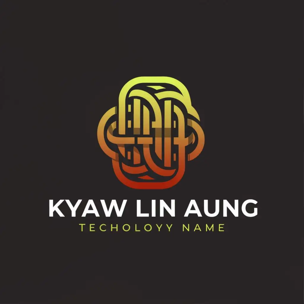 a logo design,with the text "Kyaw lin aung", main symbol:china gold symbol,complex,be used in Technology industry,clear background