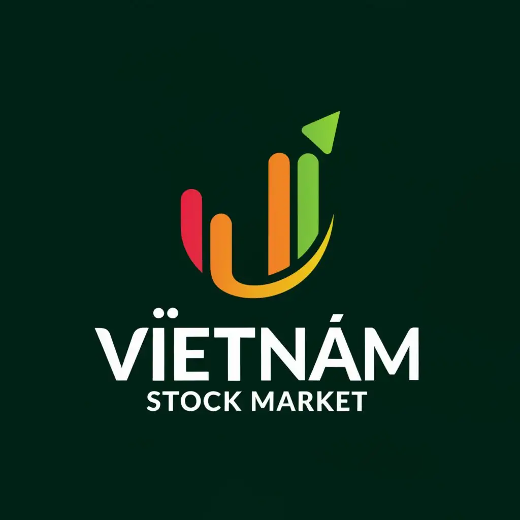 a logo design,with the text "Vietnam stock market", main symbol:stock candle up and down,Moderate,be used in Finance industry,clear background