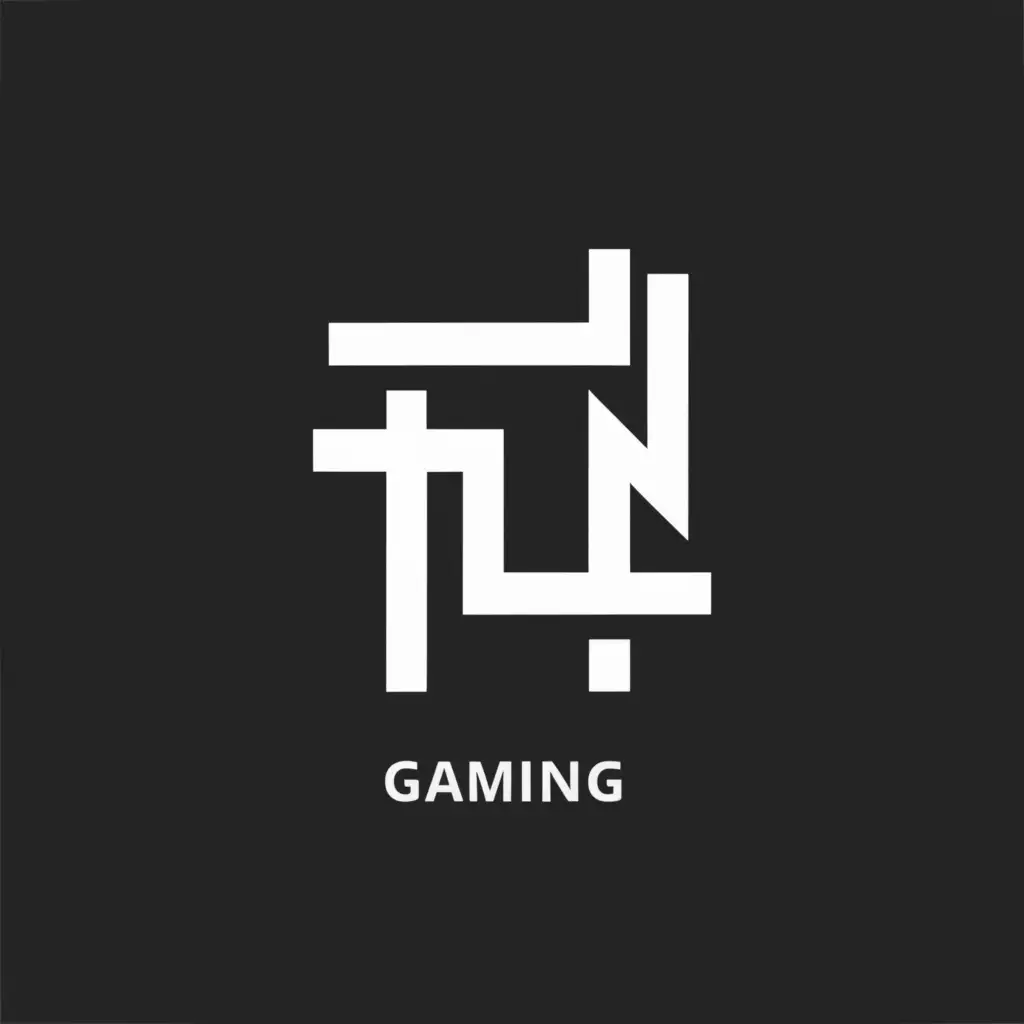 a logo design,with the text "FN", main symbol:GAMING,Minimalistic,clear background
