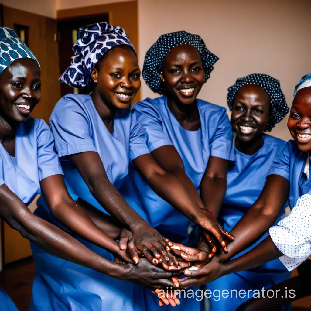 AFRICAN MIDWIVES OPEN THEIR HANDS