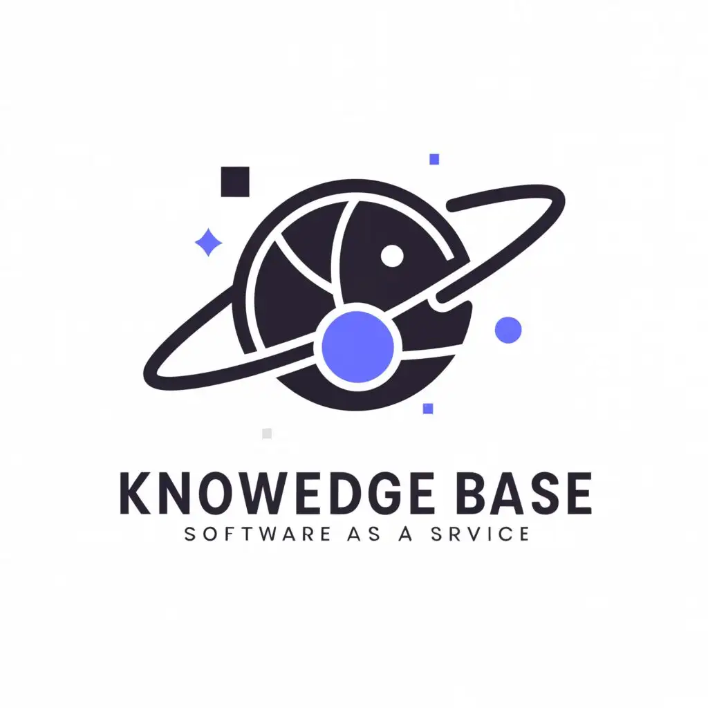 a logo design,with the text "Knowledge Base", main symbol:saas planet tool, be used in Technology industry