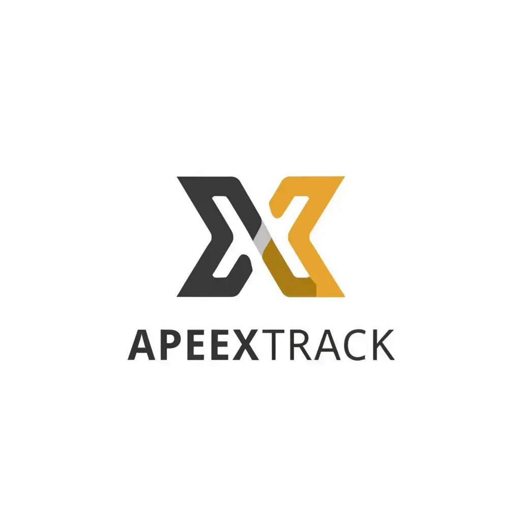 a logo design,with the text "ApexTrack", main symbol:contract and documents management,Minimalistic,be used in Legal industry,clear background