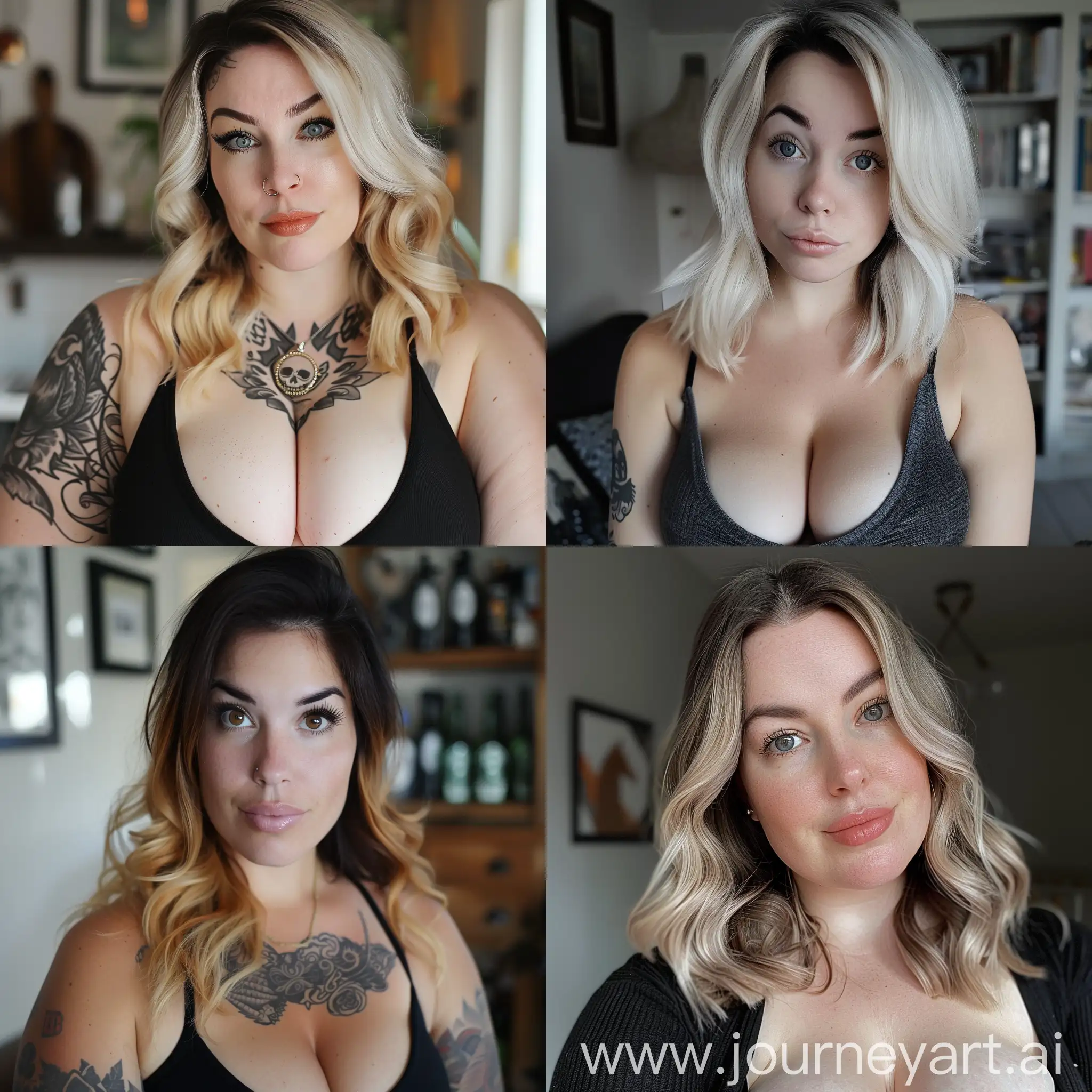 Portrait-of-a-White-Woman-with-Ombre-Hair-and-DD-Breasts