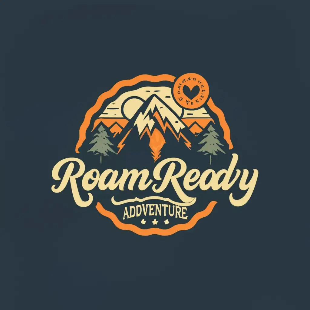logo, Adventure, with the text "Roamready Advanture", typography, be used in Travel industry