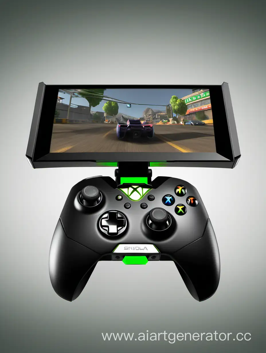 Портативная консоль Xbox, представляющая собой контроллер с открытым экраном, улучшенный дизайн консоли Nvidia Shield Portable