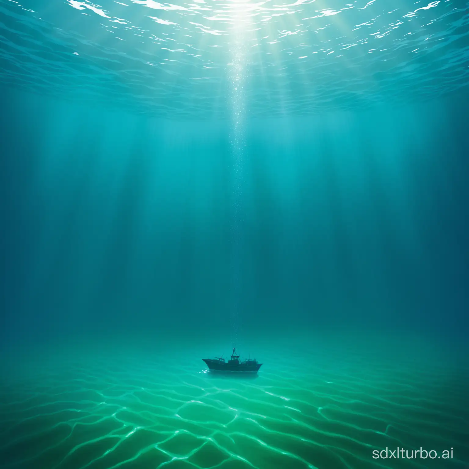 image of a trading setup  in deep water