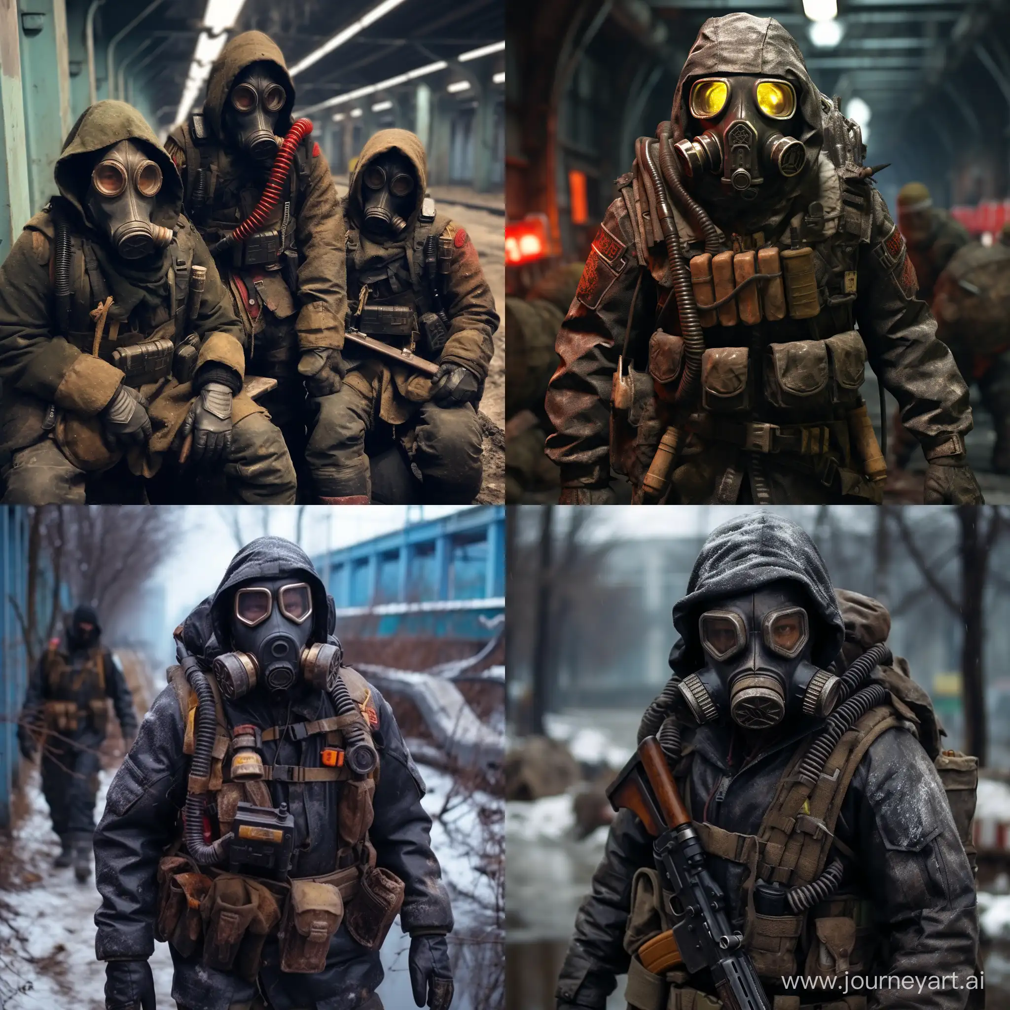 PostApocalyptic-Militia-in-Kalinin-Confederation-with-Gas-Masks-and-Homemade-Rifles