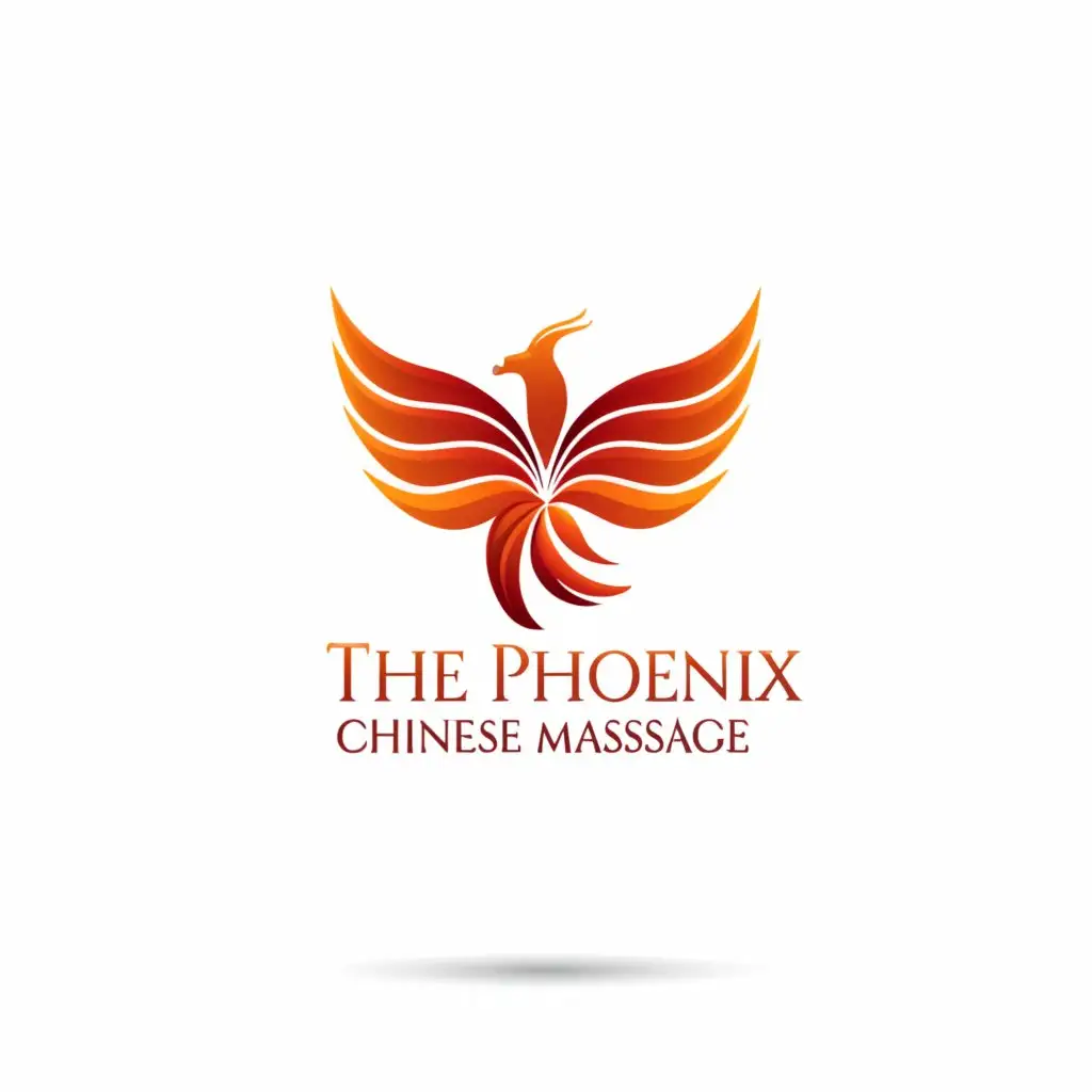 a logo design,with the text "The Phoenix Chinese Massage", main symbol:Phoenix,Minimalistic,be used in Beauty Spa industry,clear background