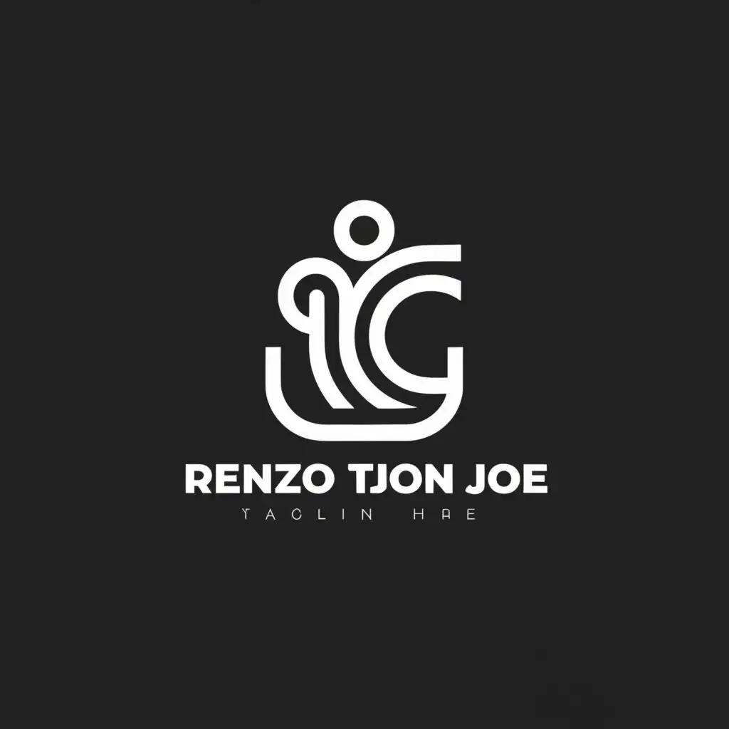 a logo design,with the text "renzo tjon a joe", main symbol:Olympic swimmer,Moderate,clear background