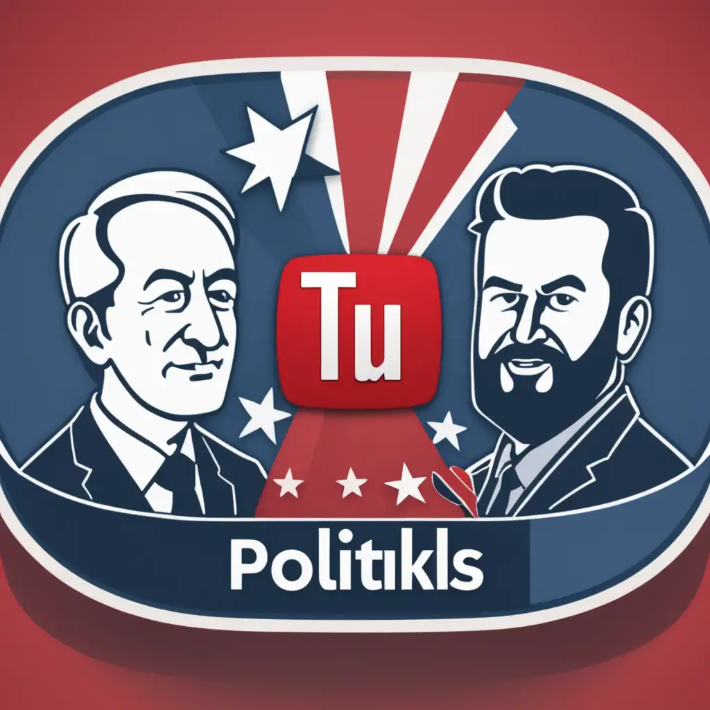 Political Debate Discussion on YouTube Engaging Politalks Logo Design