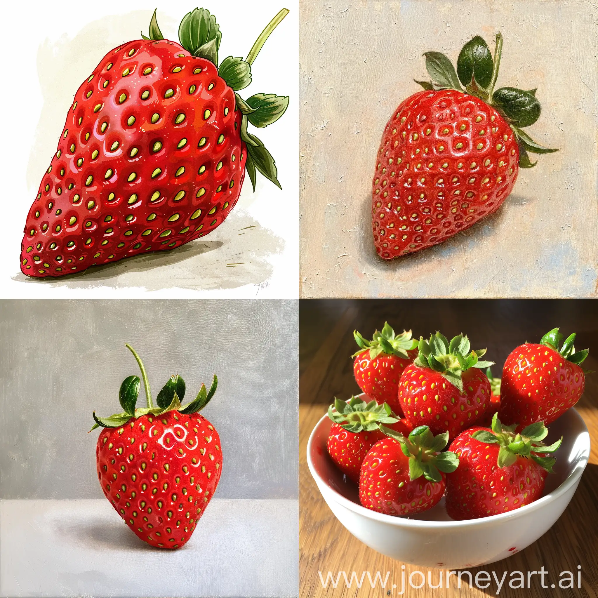 Vibrant-Strawberry-Still-Life-Composition-with-32637-Variations