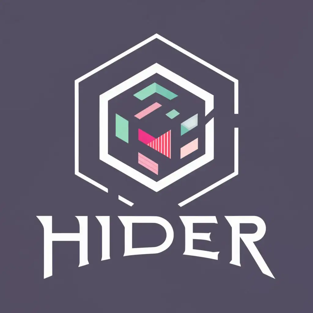 logo, gaming pc, with the text "HIDER", typography, be used in Internet industry