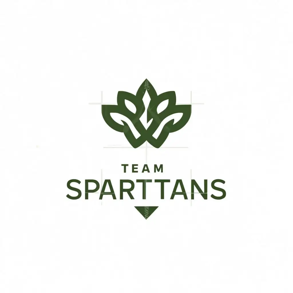 a logo design,with the text "Team Spartans", main symbol:flower,Moderate,clear background