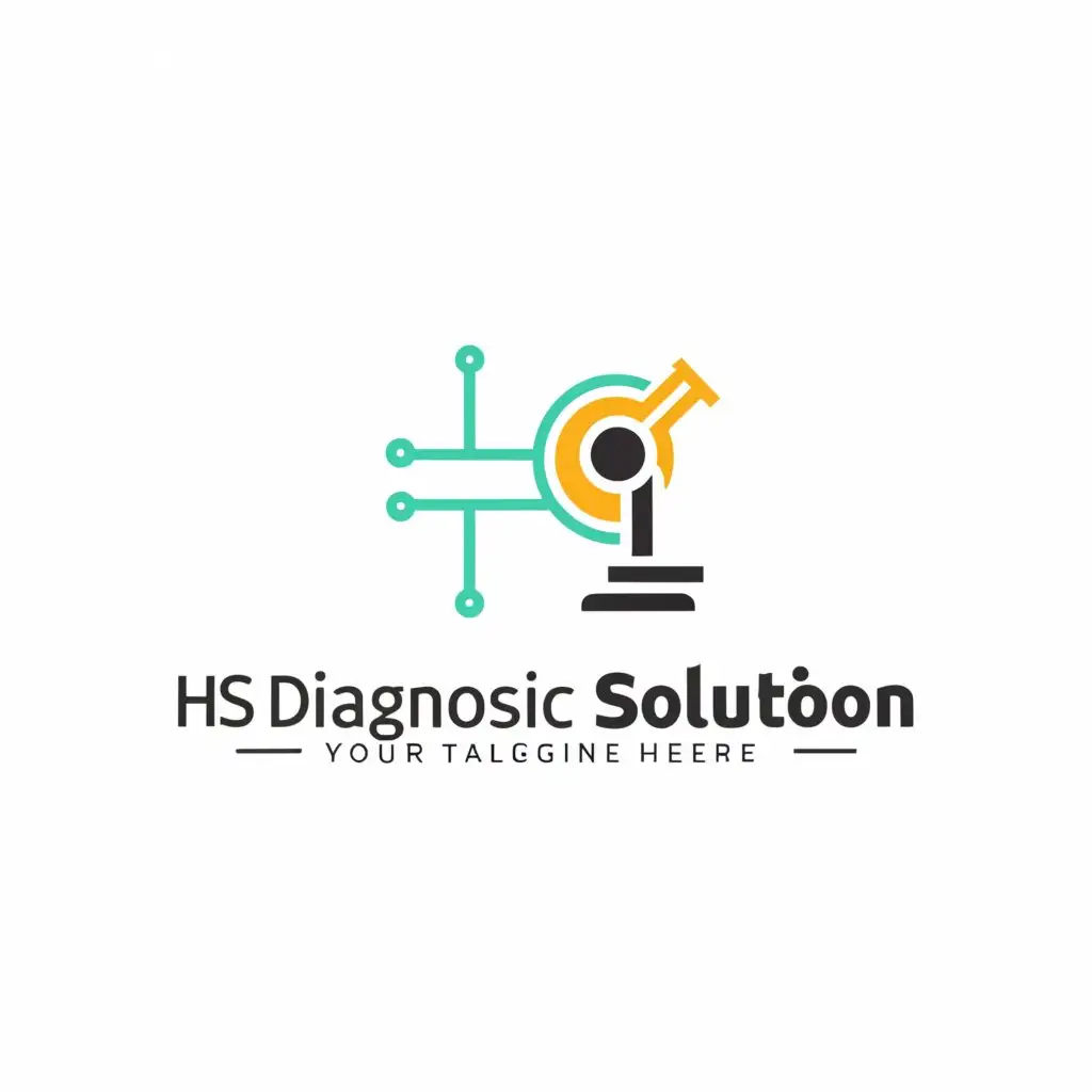 a logo design,with the text "HS DIAGNOSTIC SOLUTION", main symbol:COMPLETE DIAGNOSTIC SOLUTION,Moderate,clear background