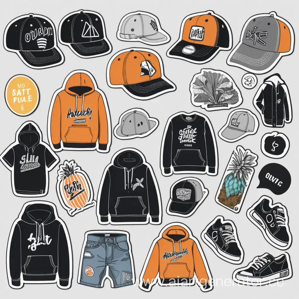 Trendy-Fashion-Sticker-Pack-for-Youth-Clothing-Store